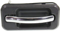 Rear Door Handle Black Bezel with Chrome Lever Left Driver Side for 2003-2009 Hummer H2