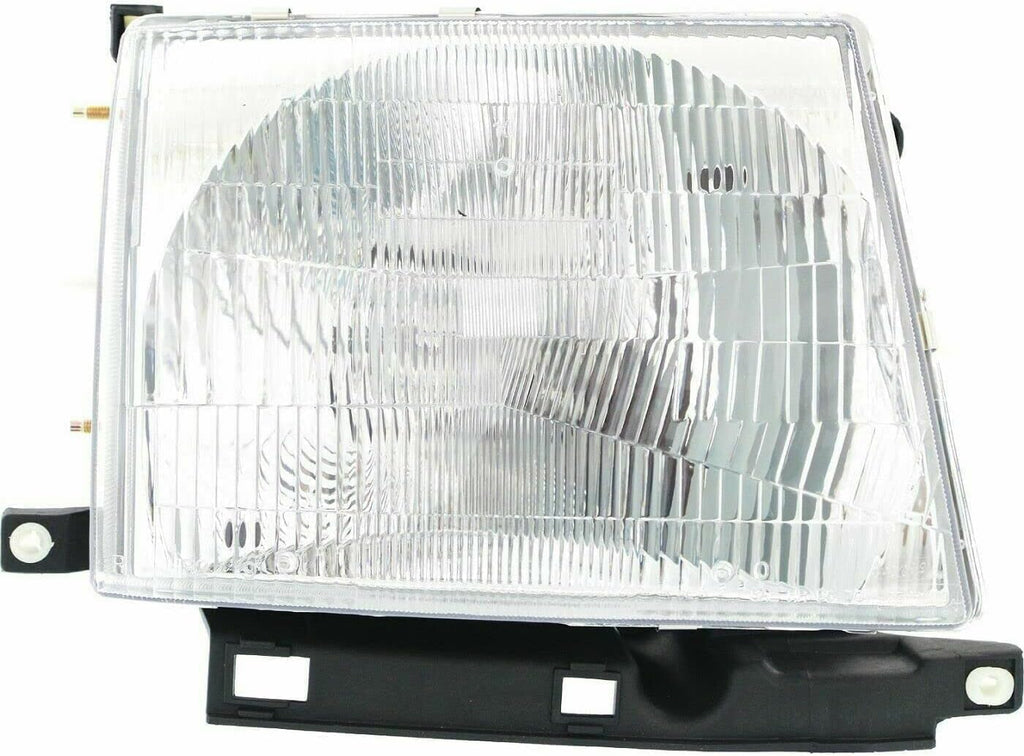 7-Piece Front Grille Kit: Chrome Grille Shell Painted & Dark Argent Insert, Fillers, Corner Lights, Headlights & Brackets (Left & Right) for 1998-2000 Toyota Tacoma