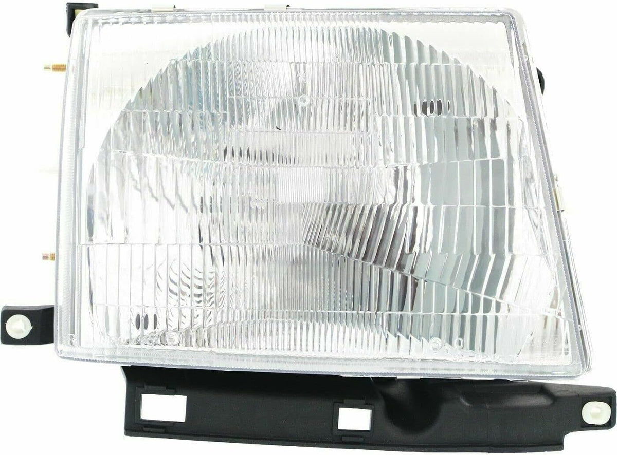 7-Piece Front Grille Kit: Chrome Grille Shell Painted & Dark Argent Insert, Fillers, Corner Lights, Headlights & Brackets (Left & Right) for 1998-2000 Toyota Tacoma