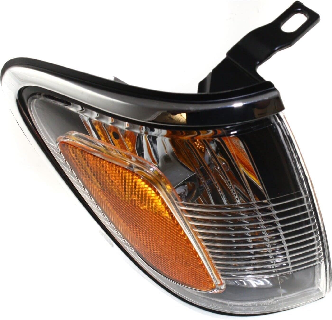Driver and Passenger Side Corner Lights, With Bulb, With Chrome Trim For 2001-2004 Toyota Tacoma