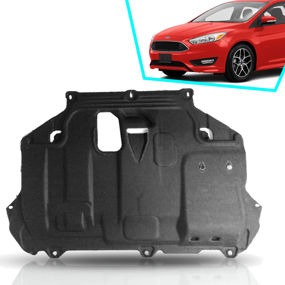 Front Engine Splash Shield for 2012 Ford FocusThe, 2013-2017 Focus & More