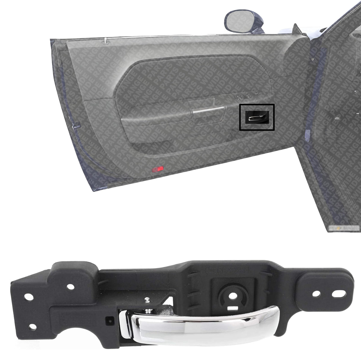 Front Interior Door Handel Left Driver Side, without Door Lock Hole for 2008-2014 Dodge Challenger