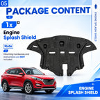 Front Engine Splash Shield Under Cover for 2016-2021 Hyundai Tucson