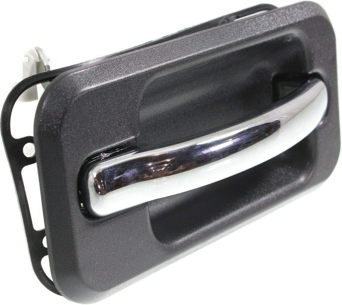 Rear Door Handle Black Bezel with Chrome Lever Left Driver Side for 2003-2009 Hummer H2