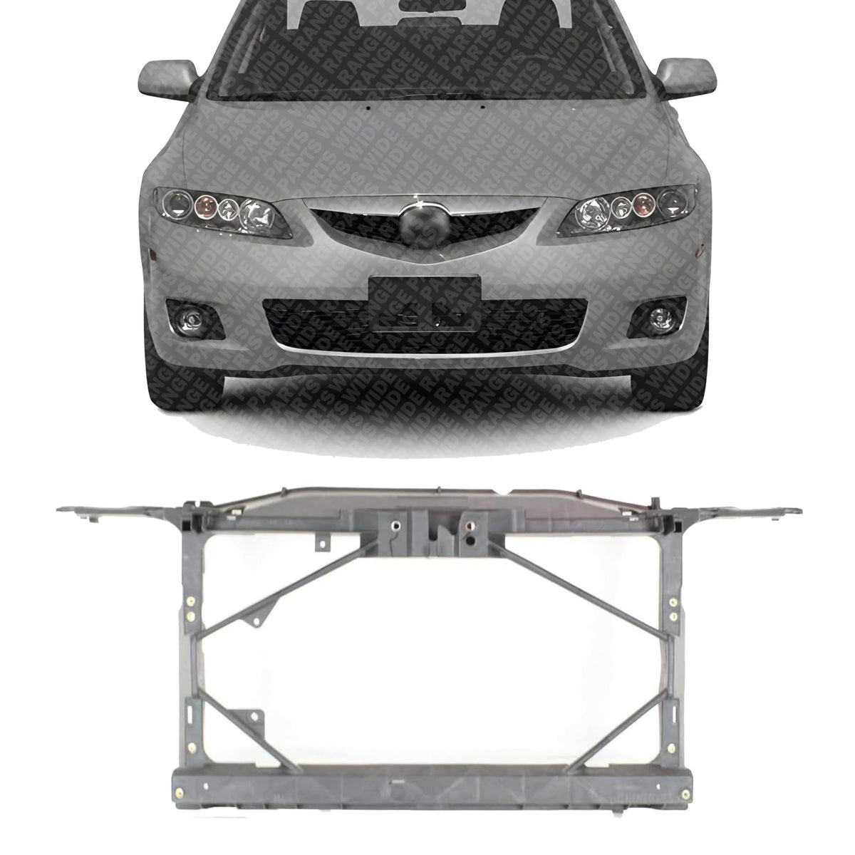 Front Radiator Support Assembly Plastic for 2003-2008 Mazda 6