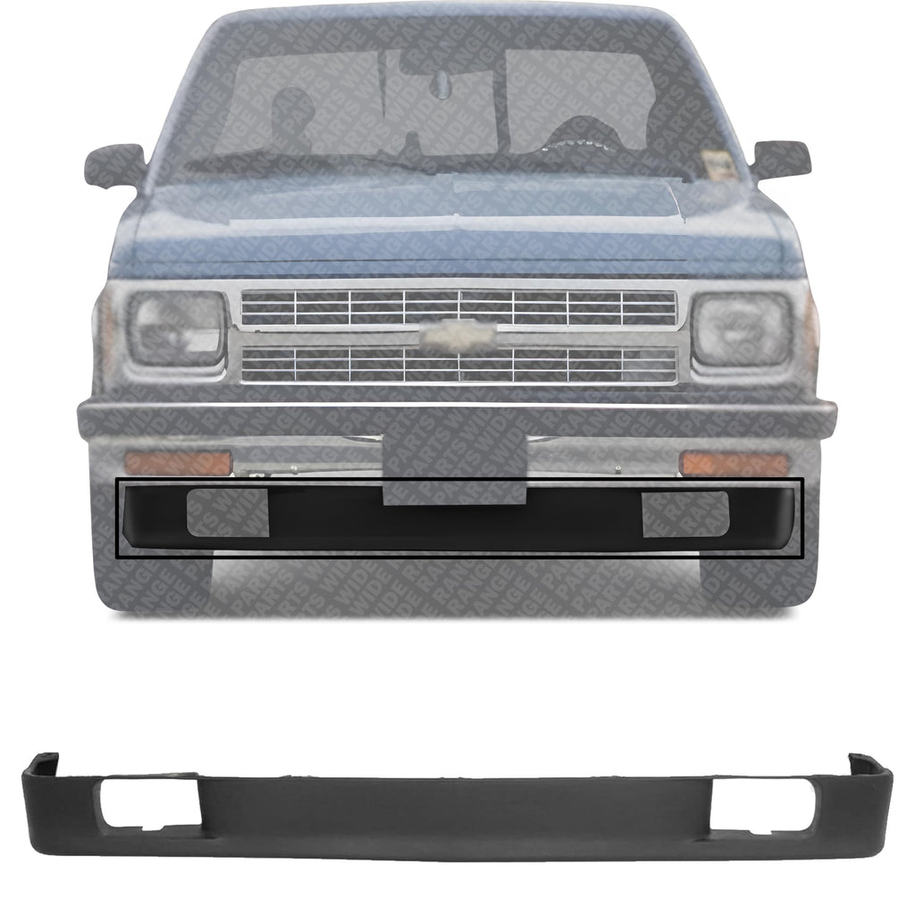 Front Bumper Lower Valance Primed W/fog Light Holes for 1982-1991 GMC S15, 1982-1994 Chevrolet S10 & More