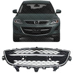 Front Bumper Lower Grille Primed with Chrome Trim Plastic for 2010-2012 Mazda CX-9