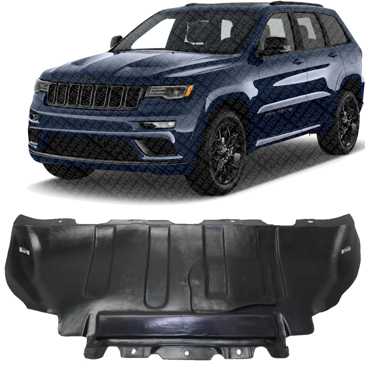 Front Engine Splash Shield Under Cover Plastic, 6 Cyl., 3.6L Engine for 2011-2022 Jeep Grand Cherokee & 2011-2024 Dodge Durango