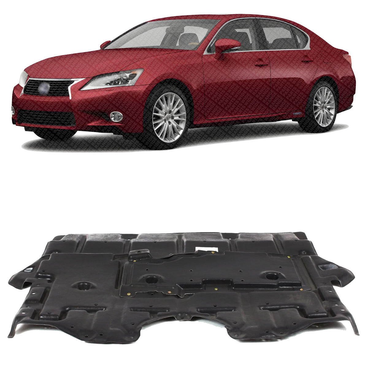 Front Engine Splash Under Cover Shield Plastic for 2006 Lexus GS300, 2006-2007 GS430 & More