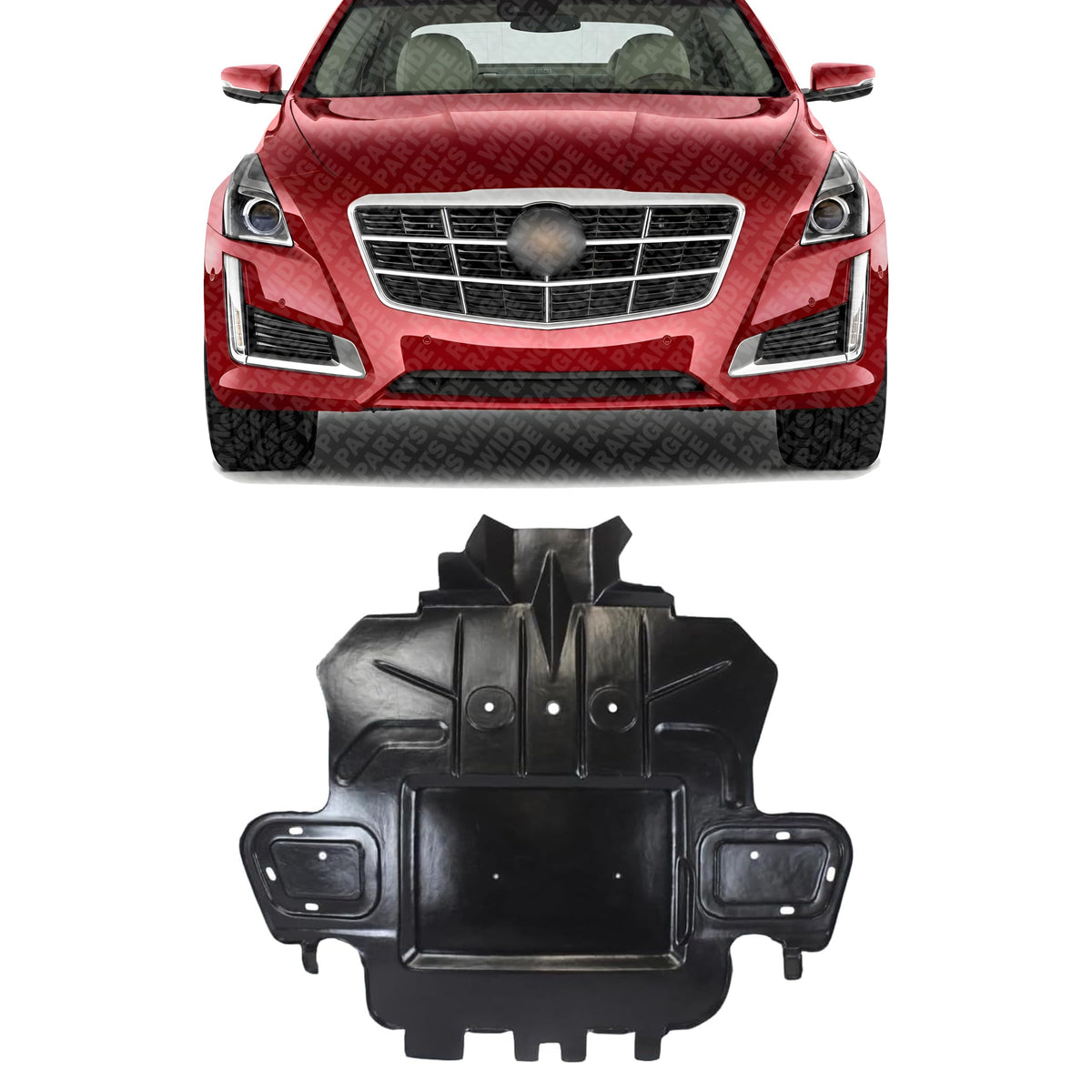 Front Engine Splash Shield Under Cover, Engine Under Cover for 2008-2014 Cadillac CTS