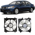 Front Radiator & A/C Condenser Cooling Fan Assembly Plastic for 2008-2009 Honda Accord