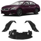Front Engine Splash Shield + Fender Liner Left Driver & Right Passenger Side for 2007-2010 Nissan Altima & 2009-2014 Maxima