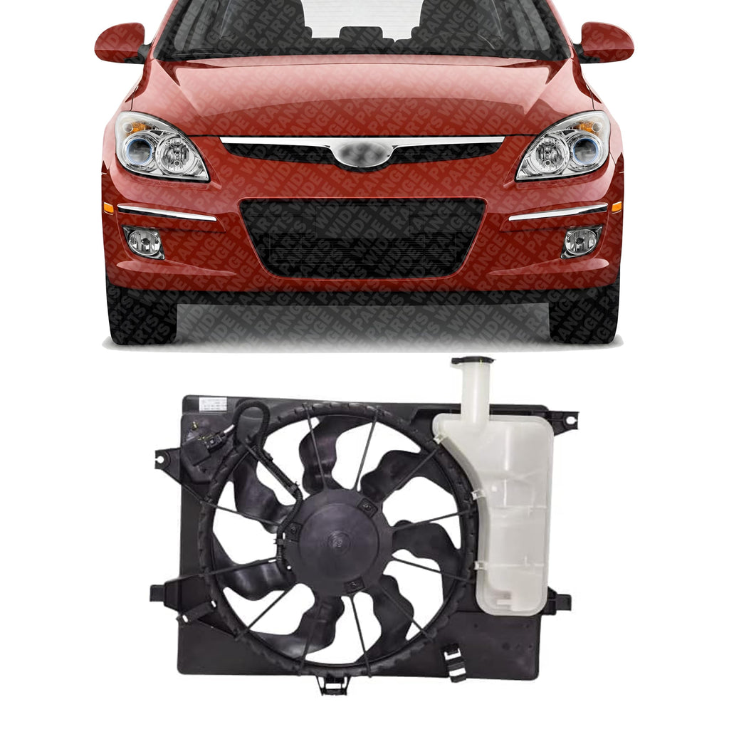 Front A/C Condenser Cooling Fan Assembly for 2011-2015 Hyundai Elantra, 2014 Kia Forte & More