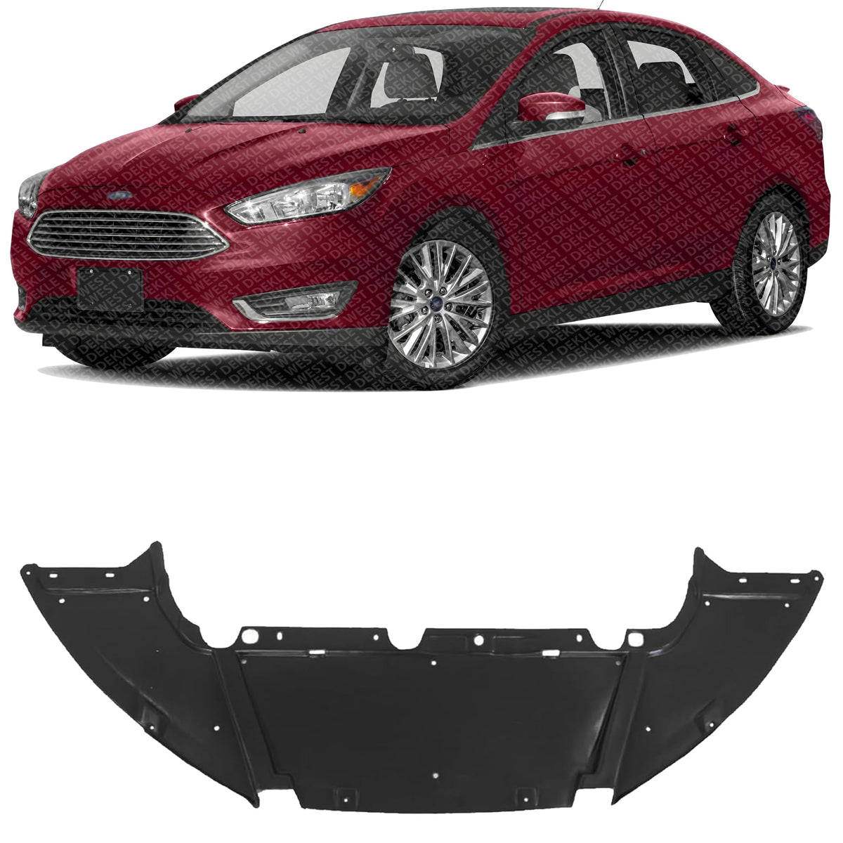 Front Engine Splash Shield Under Cover for 2012-2018 Ford Focus