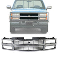 Front Grille Chrome Shell & Insert with Dual Beam Headlamp for 1994-2000 Chevrolet 