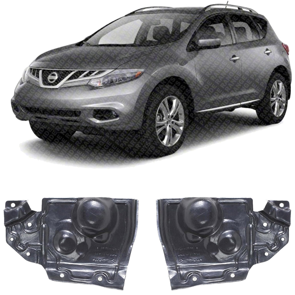 Set of 2 Front Engine Splash Shield Under Cover Right Passenger & Left Driver Side for 2008-2012 Nissan Rogue