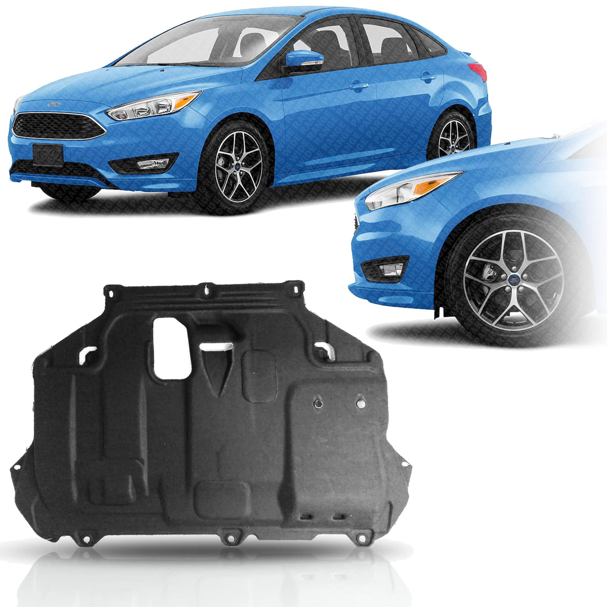 Front Engine Splash Shield for 2012 Ford FocusThe, 2013-2017 Focus & More