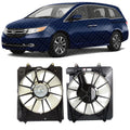 Front Radiator and A/C Condenser Cooling Fan Assembly Plastic for 2011-2017 Honda Odyssey