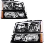 14-Piece Front Bumper Kit: Bumper Assembly & Chrome Kit for 2003-2007 Chevrolet Silverado 1500, 2002-2006 Avalanche 1500 & More