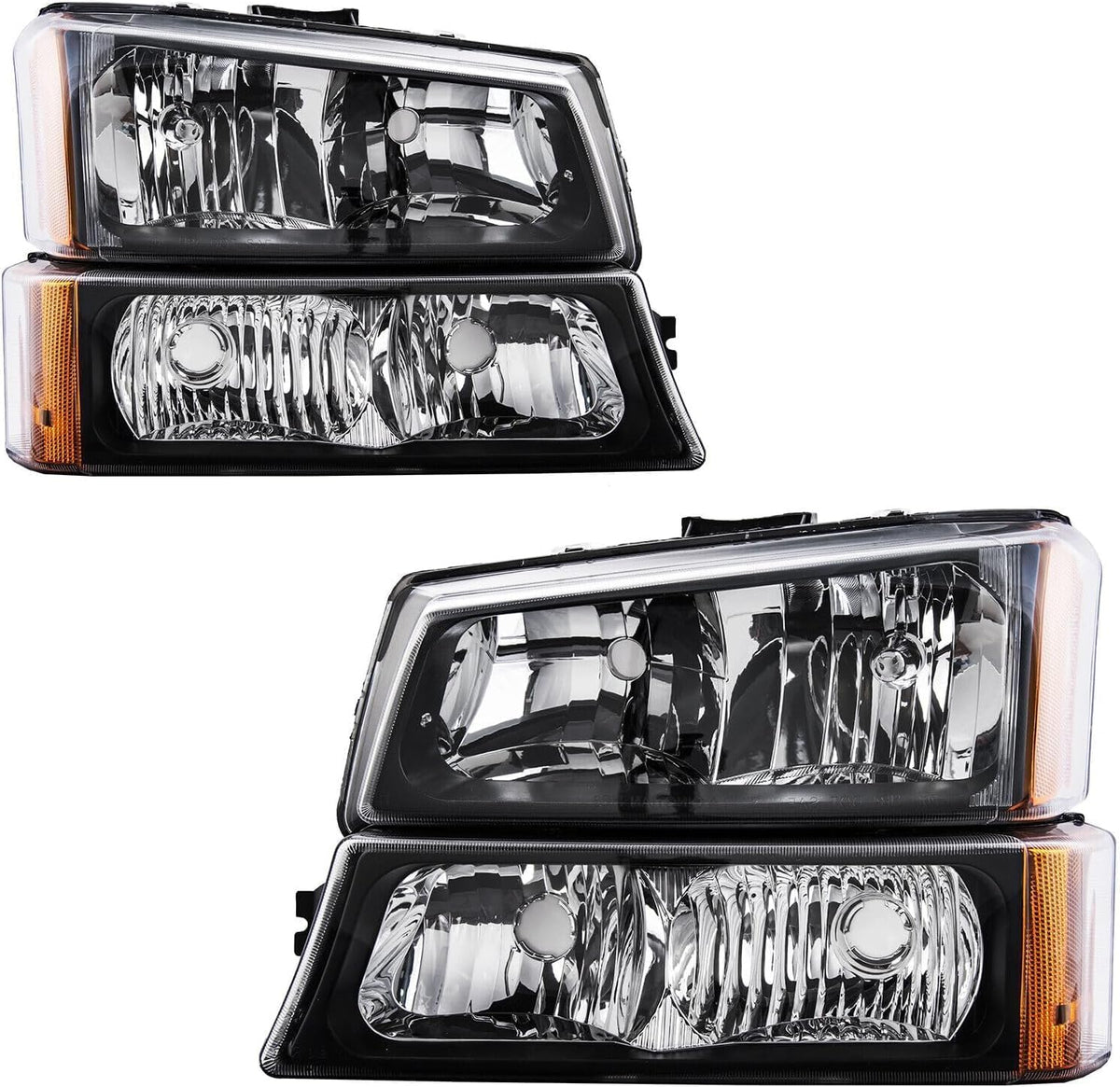 14-Piece Front Bumper Kit: Bumper Assembly & Chrome Kit for 2003-2007 Chevrolet Silverado 1500, 2002-2006 Avalanche 1500 & More