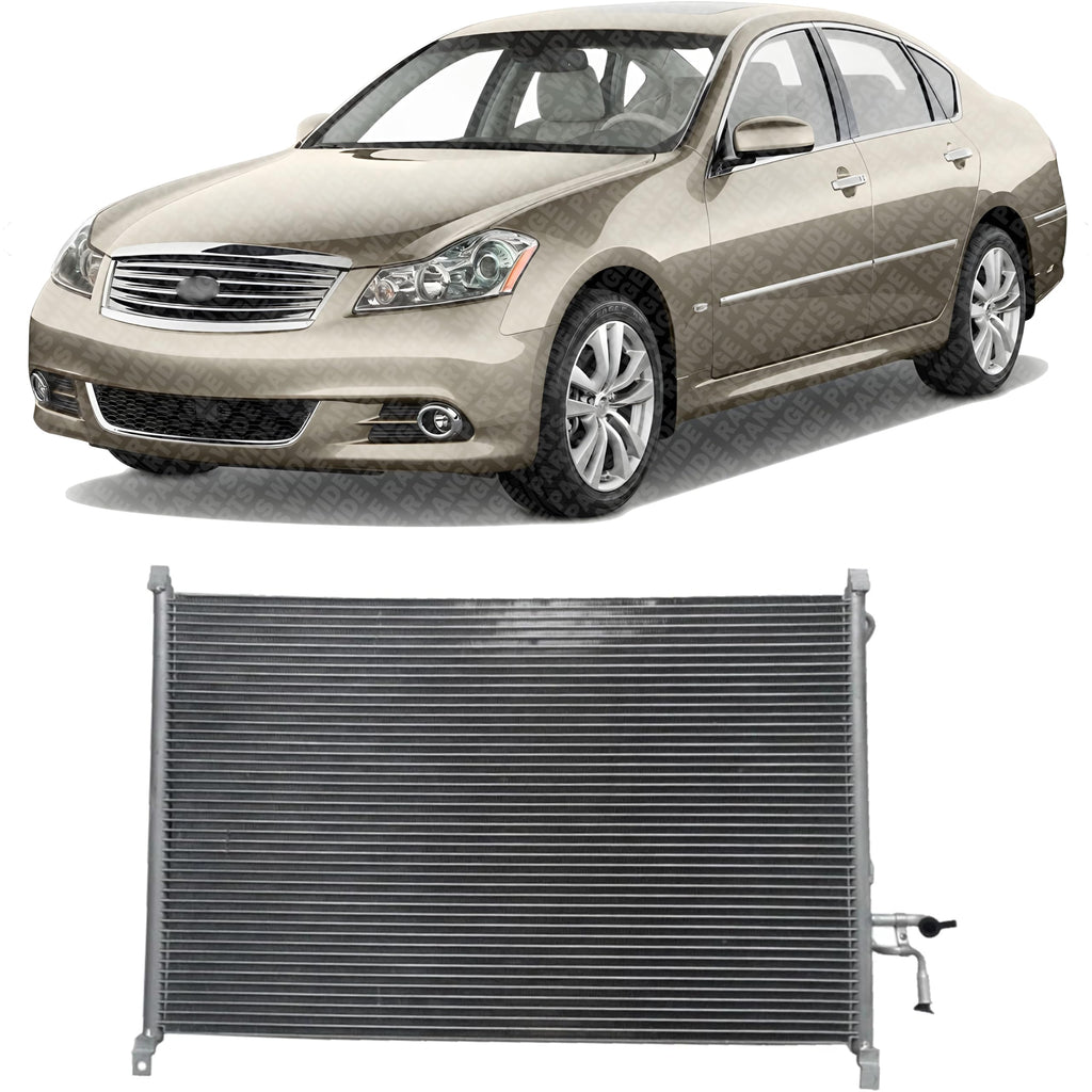 Front A/C Condenser Aluminum Core for 2006-2010 Infiniti M35 & 2006-2010 M45