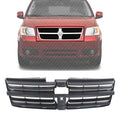Front Grille Textured Dark Gray Shell and Insert Plastic for 2008-2010 Dodge Grand Caravan