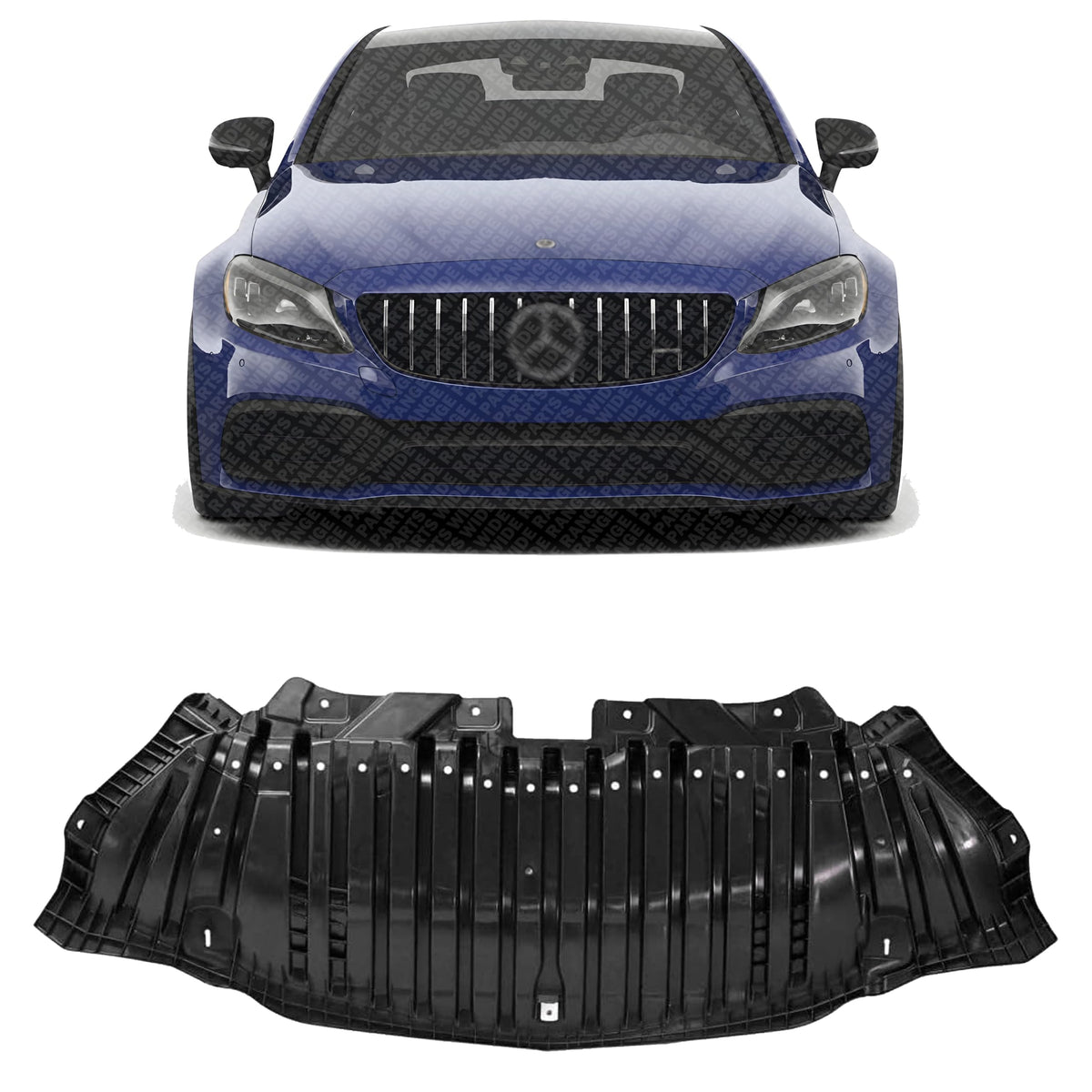Front Engine Splash Shield Plastic for 2016-2021 Mercedes-Benz C-Class
