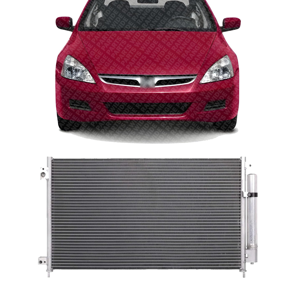 Front A/C Condenser Aluminum Core for 2003-2007 Honda Accord