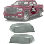 Set of 2 Front Mirror Cover Chrome Right & Left Side for 2014-2019 Chevrolet Silverado 1500, 2014-2019 GMC Sierra 1500 & More