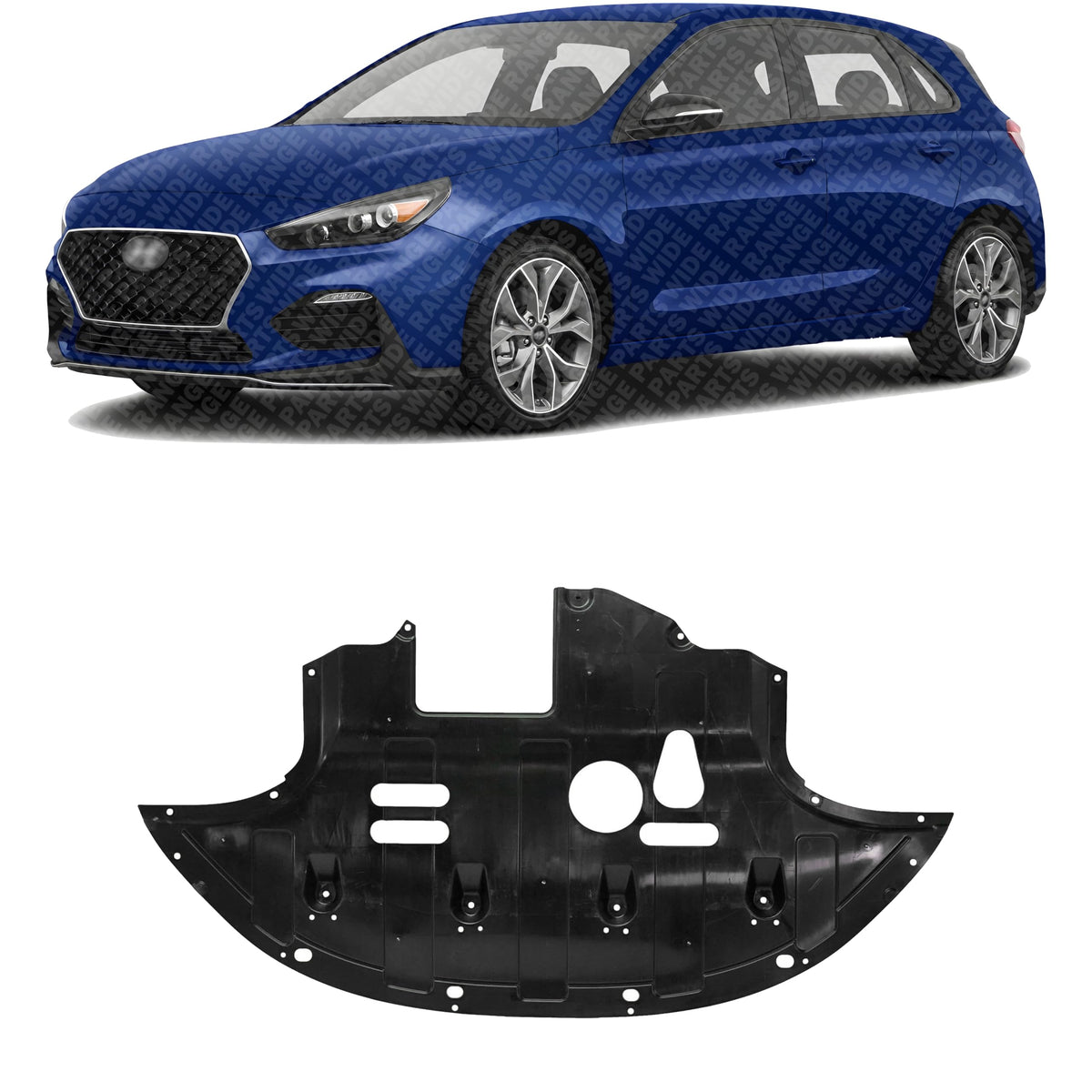 Front Engine Splash Shield Under Cover for 2017-2020 Hyundai Elantra