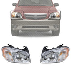 Set of 2 Front Head Light Assembly Plastic Left Driver & Right Passenger Side for 2001-2004 Mazda Tribute