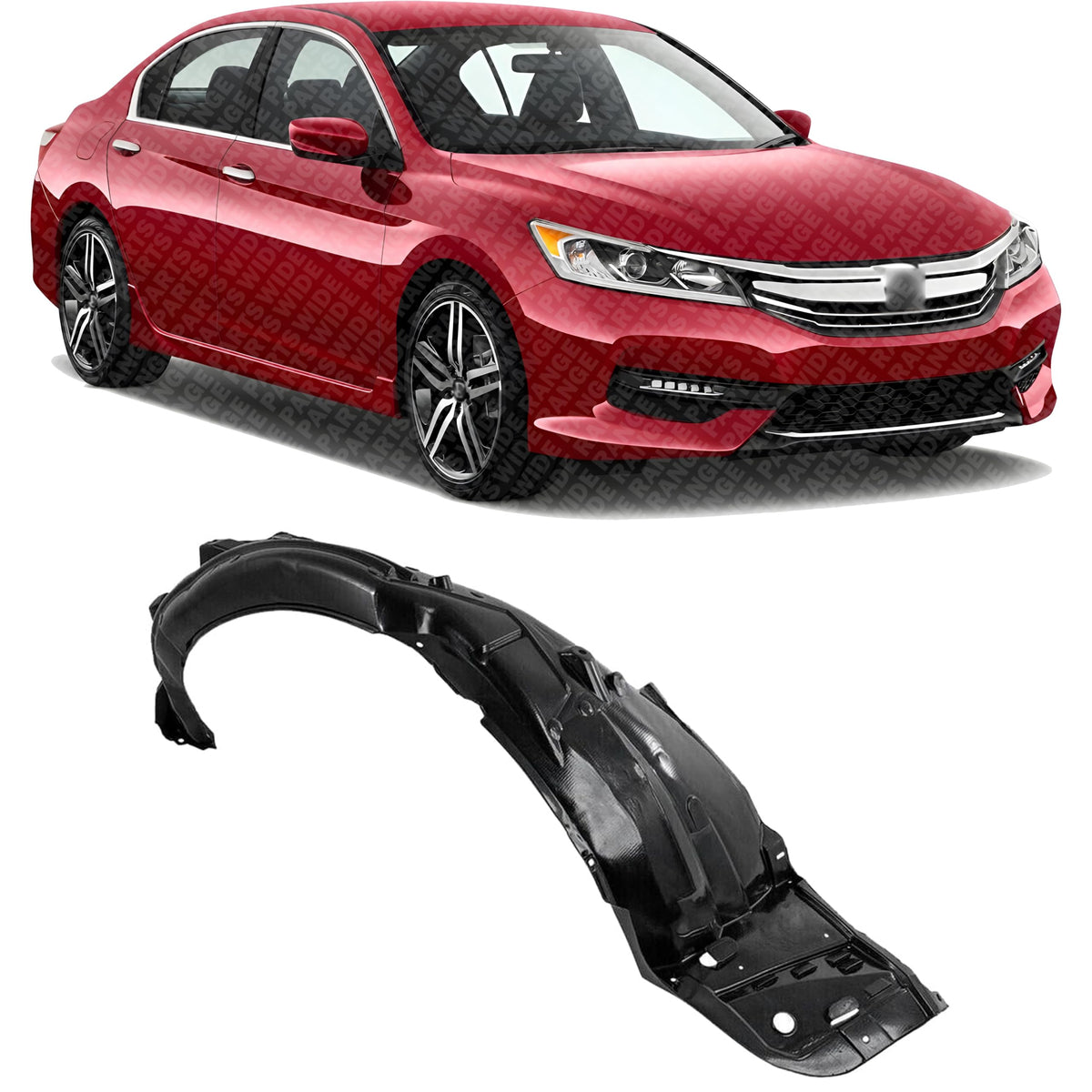 Front Fender Liner Right Passenger Side for 2016-2017 Honda Accord