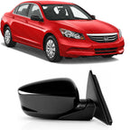 Front Power Mirror Manual Folding Heated Primed without Signal Light Right Passenger Side for 2008-2012 Honda Accord