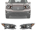 Set of 2 Front Head Light Assembly Halogen Right Passenger & Left Driver Side for 2012-2014 Honda CR-V