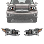 Set of 2 Front Head Light Assembly Halogen Right Passenger & Left Driver Side for 2012-2014 Honda CR-V