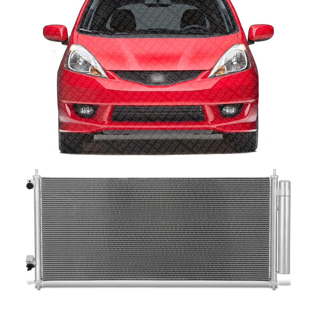 Front A/C Condenser Aluminum Core for 2009-2014 Honda Fit