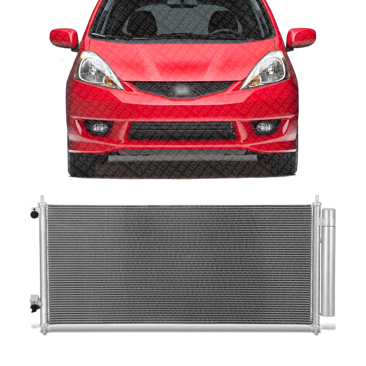 Front A/C Condenser Aluminum Core for 2009-2014 Honda Fit