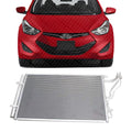 Front A/C Condenser Aluminum Core for 2014-2017 Hyundai Elantra, 2015-2018 Kia Forte & More
