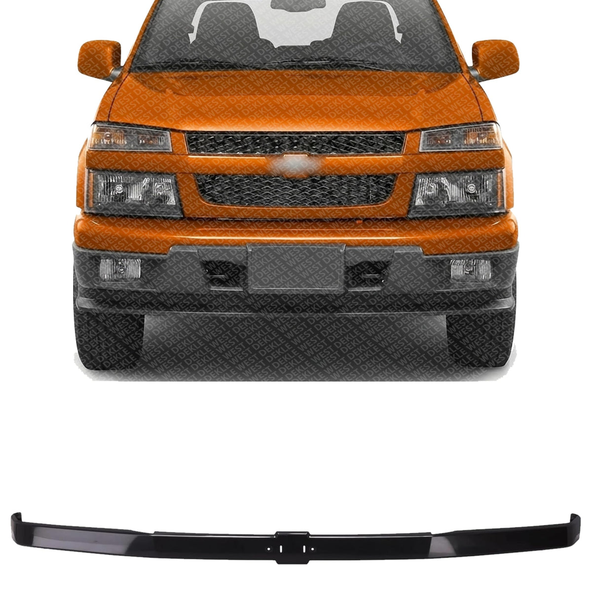 Front Grille Center Bar Molding Primed for 2004-2012 Chevrolet Colorado