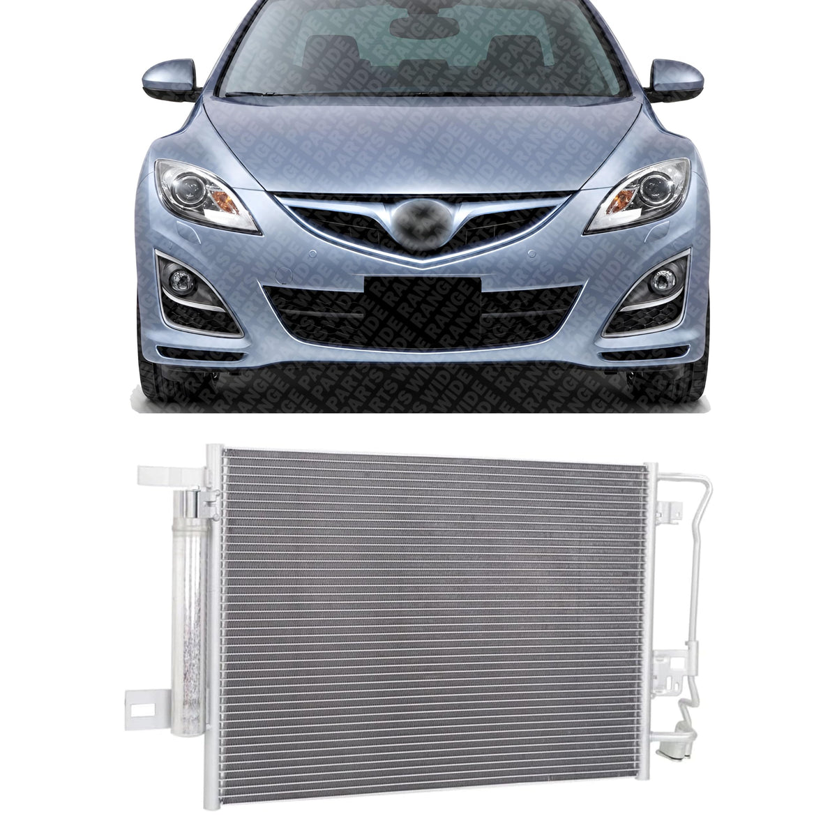 Front A/C Condenser Aluminum Core for 2009-2010 Mazda 6