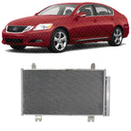 Front A/C Condenser Aluminum Core for 2006 Lexus GS300, 2006-2007 GS430 & More