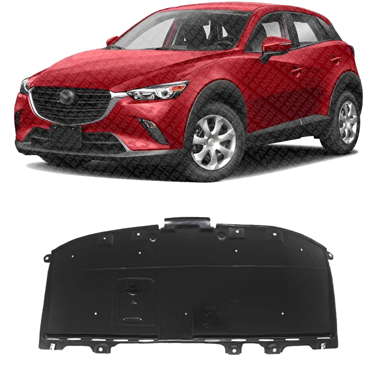 Front Engine Splash Shield Under Cover for 2016-2022 Mazda CX-3