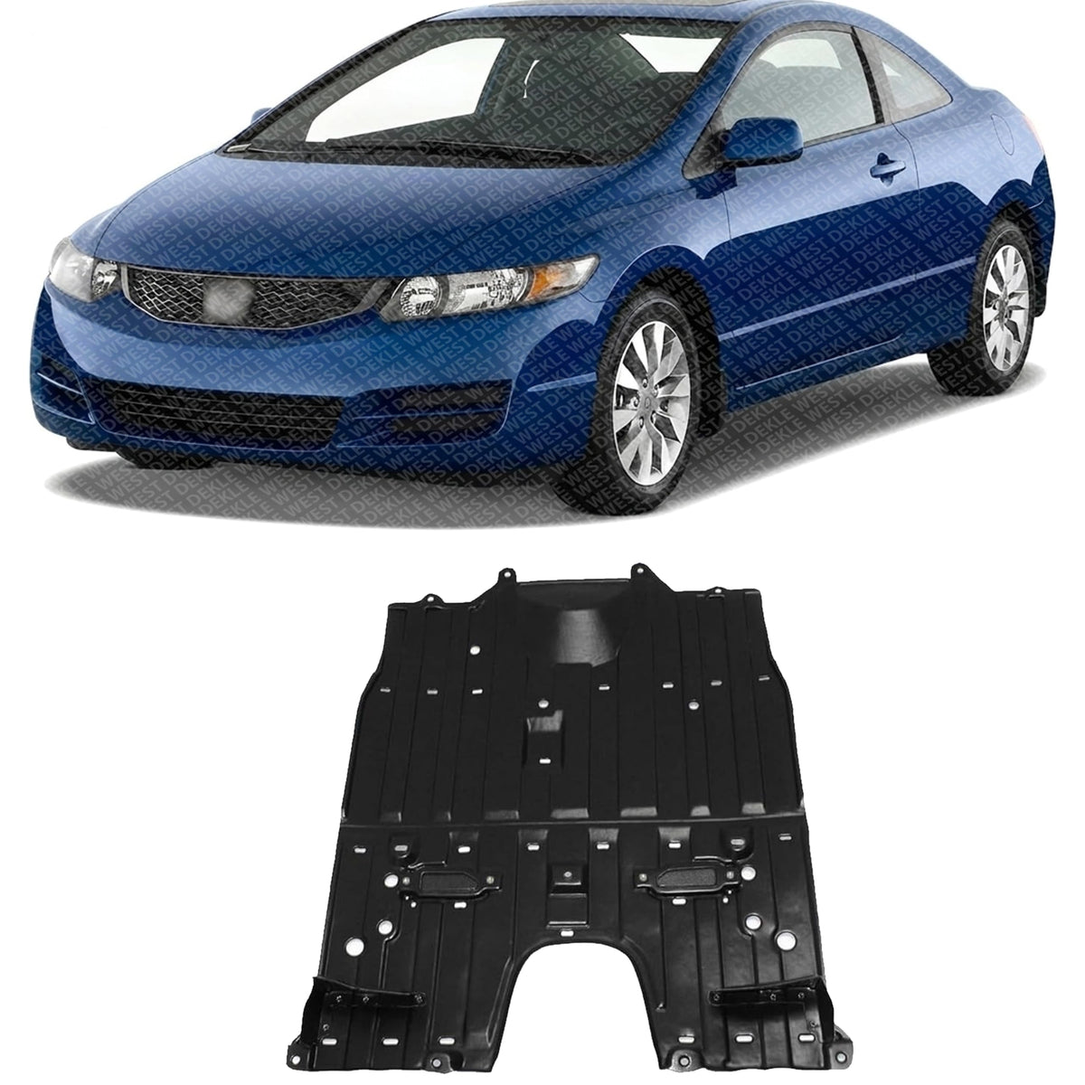 Front Engine Splash Shield Under Cover for 2006-2011 Honda Civic