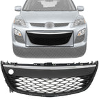 Front Bumper Grille Black with Chrome Trim for 2010-2012 Mazda CX-7
