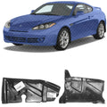 Set of 2 Front Engine Splash Shield Under Cover Plastic Left Driver & Right Passenger Side for 2003-2008 Hyundai Tiburon & 2001-2006 Elantra