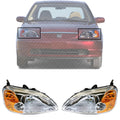 Set of 2 Front Head Light Lens and Housing Right Passenger & Left Driver Side for 2001-2003 Honda Civic
