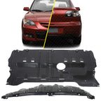 Front & Rear Engine Splash Shields Under Cover for 2004-2009 Mazda 3