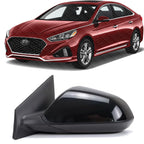 Front Power Mirror Heated Manual Folding Primed Plastic Left Driver Side for 2015-2019 Hyundai Sonata
