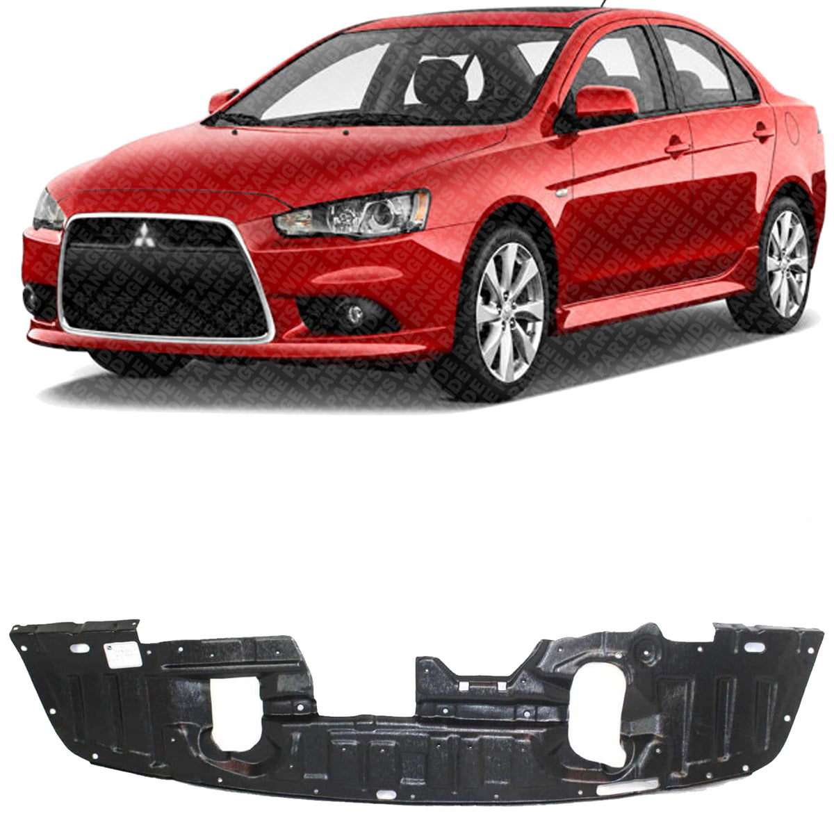 Front Engine Splash Shield Under Cover without Turbo for 2008-2015 Mitsubishi Lancer