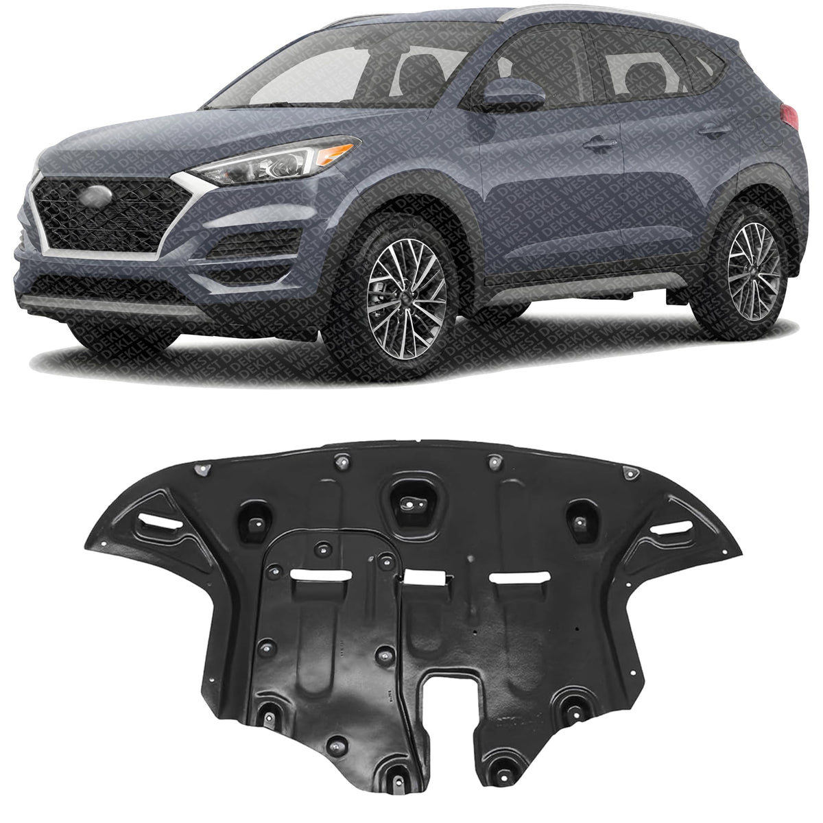 Front Engine Splash Shield Under Cover for 2016-2021 Hyundai Tucson